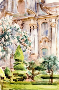  Spain Works - A Palace and Gardens Spain John Singer Sargent watercolor
